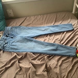 High rise skinny jeans